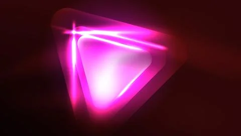 Techno neon triangles with light effects in the dark 스톡 일러스트
