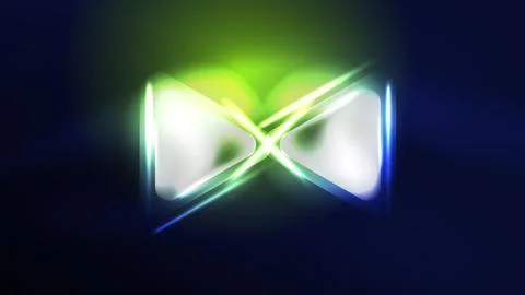Techno neon triangles with light effects in the dark 스톡 일러스트