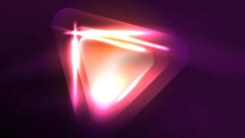 Techno neon triangles with light effects in the dark 스톡 일러스트