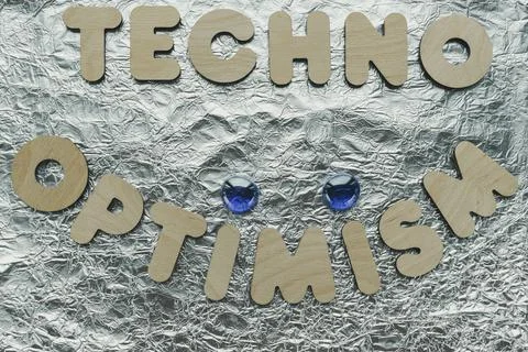 Techno optimism 스톡 사진