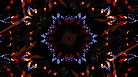 Techno Pattern Shape Matrix Abstract Background Loop Stock Footage 146773913