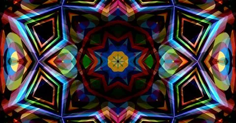 Techno Pixel Abstract Geometric Symmetric Pattern Cyber Tech Illustrazione stock