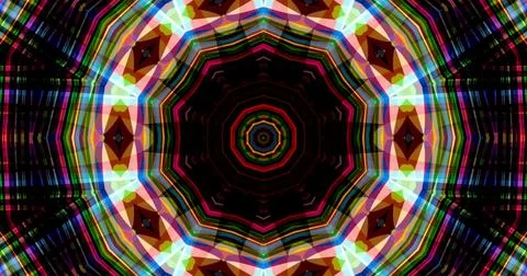 Techno Pixel Abstract Geometric Symmetric Pattern Cyber Tech Illustrazione stock