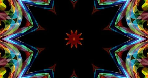 Techno Pixel Abstract Geometric Symmetric Pattern Cyber Tech Stock Illustration