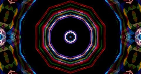 Techno Pixel Abstract Geometric Symmetric Pattern Cyber Tech Illustrazione stock