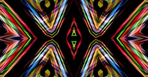 Techno Pixel Abstract Geometric Symmetric Pattern Cyber Tech 스톡 일러스트