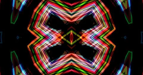 Techno Pixel Abstract Geometric Symmetric Pattern Cyber Tech Stock Illustration