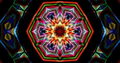 Techno Pixel Abstract Geometric Symmetric Pattern Cyber Tech 스톡 일러스트