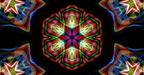 Techno Pixel Abstract Geometric Symmetric Pattern Cyber Tech Illustrazione stock