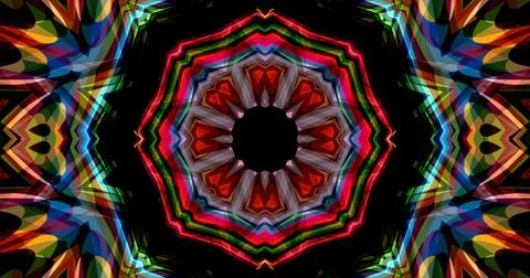 Techno Pixel Abstract Geometric Symmetric Pattern Cyber Tech Illustrazione stock