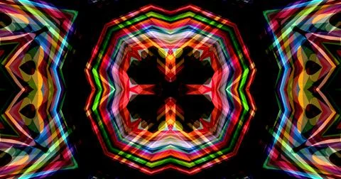 Techno Pixel Abstract Geometric Symmetric Pattern Cyber Tech Illustrazione stock