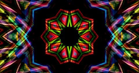 Techno Pixel Abstract Geometric Symmetric Pattern Cyber Tech 스톡 일러스트