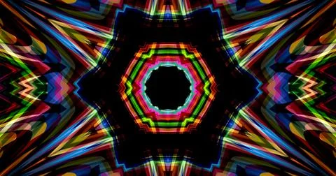 Techno Pixel Abstract Geometric Symmetric Pattern Cyber Tech イラスト素材