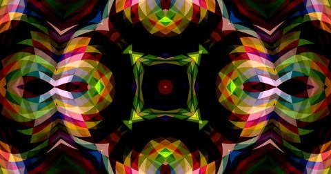 Techno Pixel Abstract Geometric Symmetric Pattern Cyber Tech Illustrazione stock