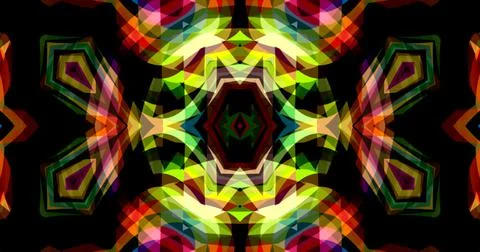 Techno Pixel Abstract Geometric Symmetric Pattern Cyber Tech Illustrazione stock