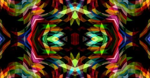 Techno Pixel Abstract Geometric Symmetric Pattern Cyber Tech Illustrazione stock