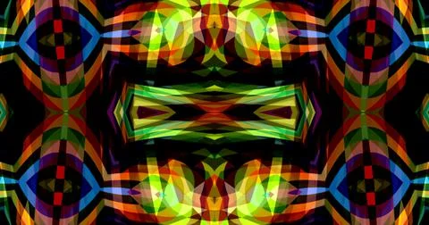 Techno Pixel Abstract Geometric Symmetric Pattern Cyber Tech Stock Illustration