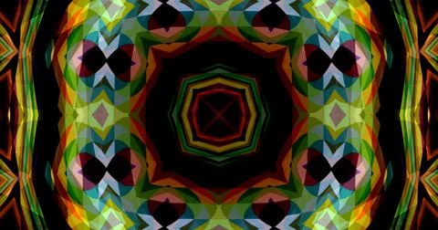 Techno Pixel Abstract Geometric Symmetric Pattern Cyber Tech Stock Illustration