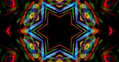 Techno Pixel Abstract Geometric Symmetric Pattern Cyber Tech Illustrazione stock