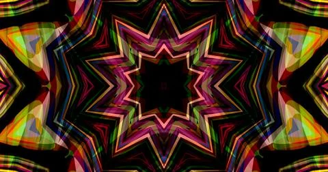 Techno Pixel Abstract Geometric Symmetric Pattern Cyber Tech Stock Illustration