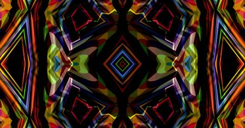 Techno Pixel Abstract Geometric Symmetric Pattern Cyber Tech イラスト素材