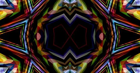 Techno Pixel Abstract Geometric Symmetric Pattern Cyber Tech Stock Illustration
