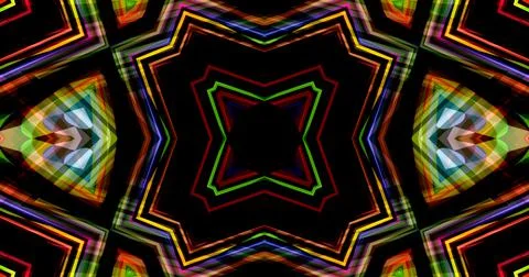 Techno Pixel Abstract Geometric Symmetric Pattern Cyber Tech Illustrazione stock
