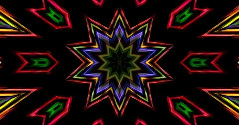 Techno Pixel Abstract Geometric Symmetric Pattern Cyber Tech 스톡 일러스트