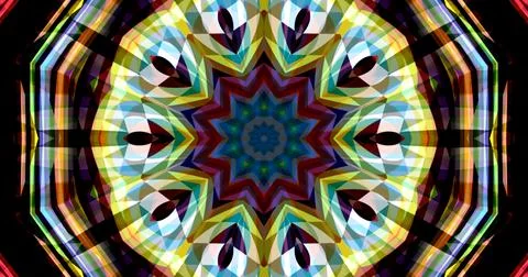 Techno Pixel Abstract Geometric Symmetric Pattern Cyber Tech Stock Illustration