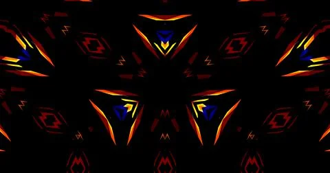 Techno Pixel Abstract Geometric Triangle Pattern イラスト素材