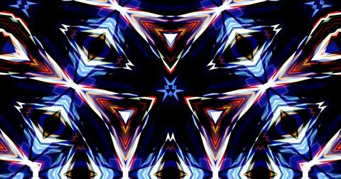 Techno Pixel Abstract Geometric Triangle Pattern Stock Illustration
