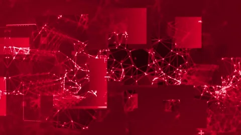 Techno plexus red Stock Footage 199427799