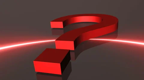 Techno Question Mark Interrogation Sign HD Stock Footage 40713027
