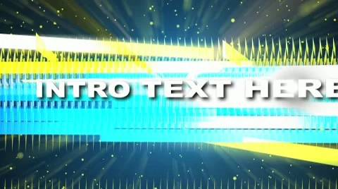 Techno Rectangles Intro Text Stock After Effects