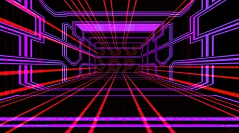 Techno a room Stock Footage 8991066