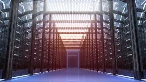 Techno room Stock Illustration