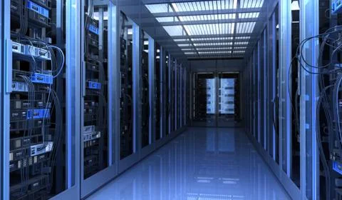 Techno room Stock Illustration