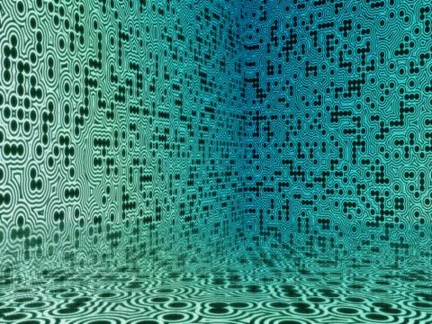 Techno room Stock Illustration