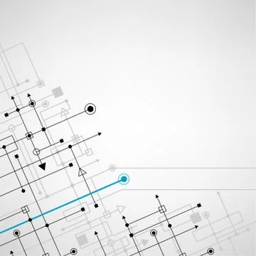 Techno sign square background 스톡 일러스트