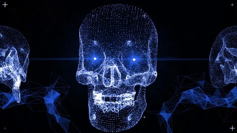 Techno Skull 1-2 Vídeos de archivo 120014981