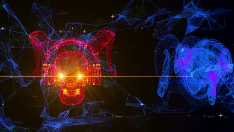 Techno Skull RGB VJ-Loop - 1 Vidéo 131393760