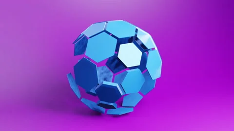 Techno sphere 3d geometric video animation background. Looping 3D motion Stock Footage 231455323