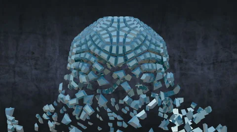 Techno sphere.Alpha matte Stock Footage 46463145