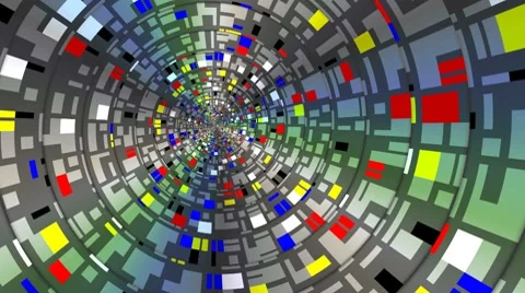 Techno a spiral (tunnel) Stock Footage 8764746