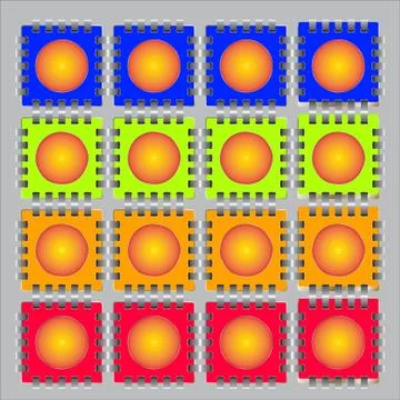 Techno style tiles 스톡 일러스트