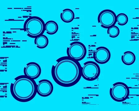 Techno Vector Circle Abstract Background Stock Illustration