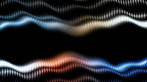 Techno Waves Motion Background Stock Footage 44024406