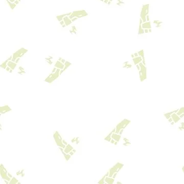 Techno wing glyph vector seamless pattern Illustrazione stock