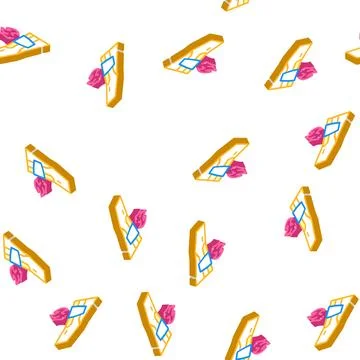 Techno wing isometric icon seamless pattern Illustrazione stock