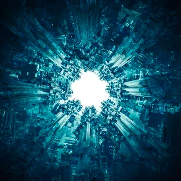 The technocore nucleus Illustrazione stock